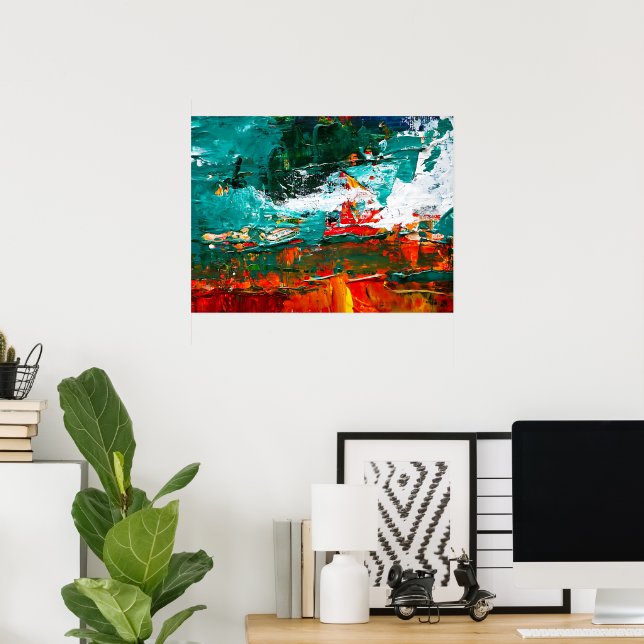 Abstract Tropical Collision Poster (Home Office)
