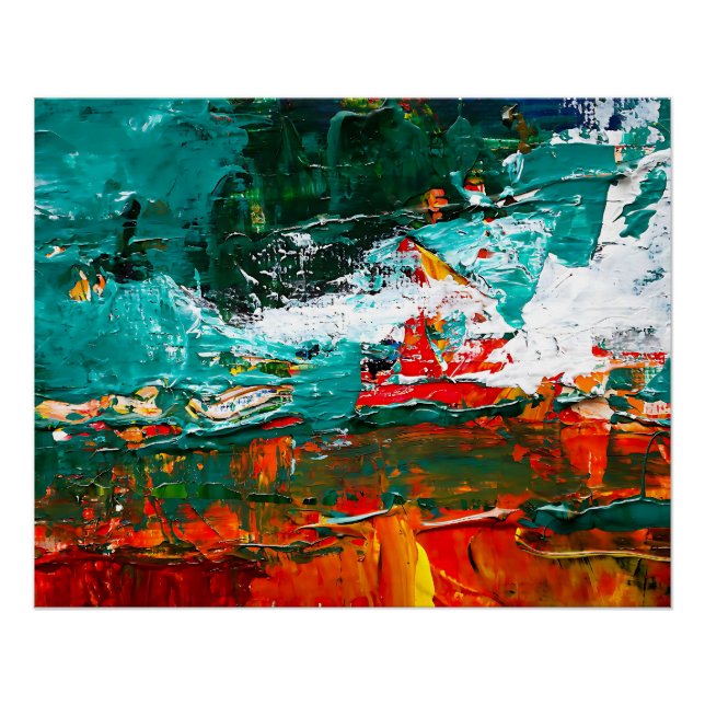 Abstract Tropical Collision Poster (Front)