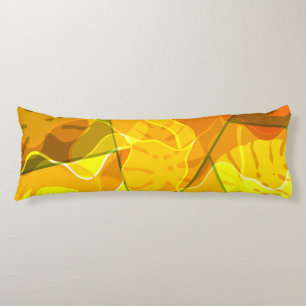 ABSTRACT TROPICAL LEAVES  BODY CUSHION
