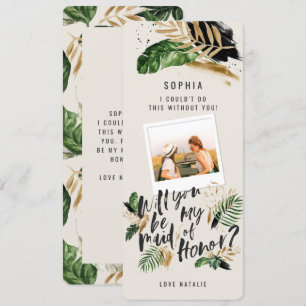 Abstract tropical Maid of Honour photo