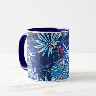 Abstract tropical mug