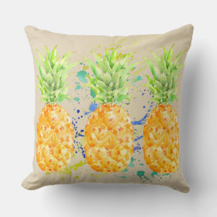 Abstract Tropical Pineapples Cushion