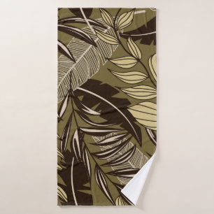 Abstract tropical seamless pattern with colourful bath towel