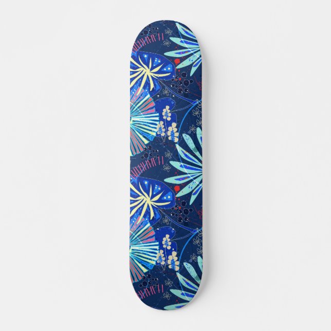 Abstract  tropical skateboard (Front)