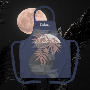 Abstract Tropical Style Personalised Apron