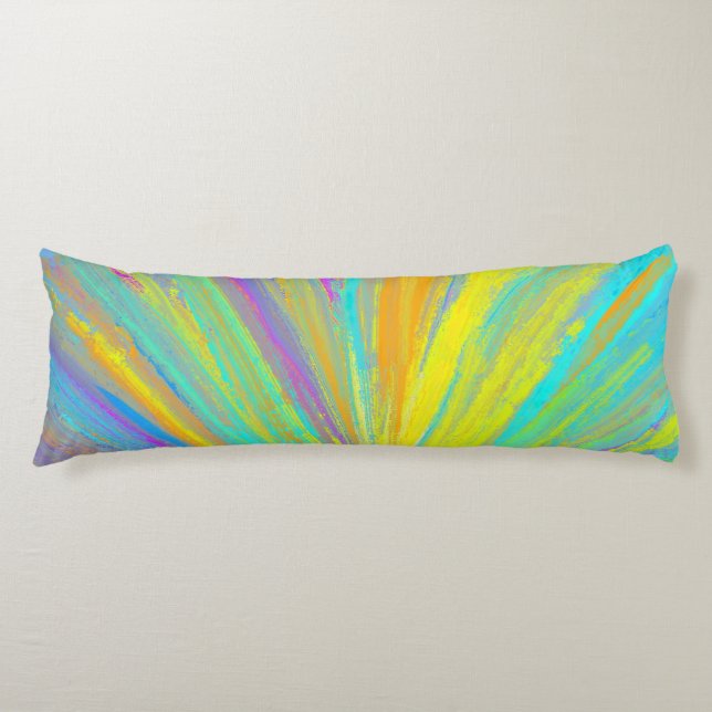 Abstract Tropical Summer Fun Body Cushion (Front)