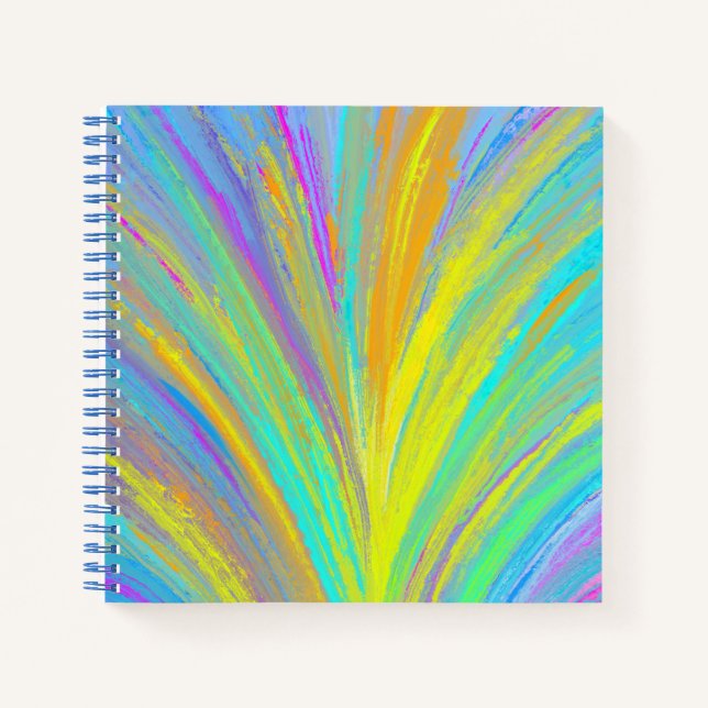 Abstract Tropical Summer Fun Notebook (Front)