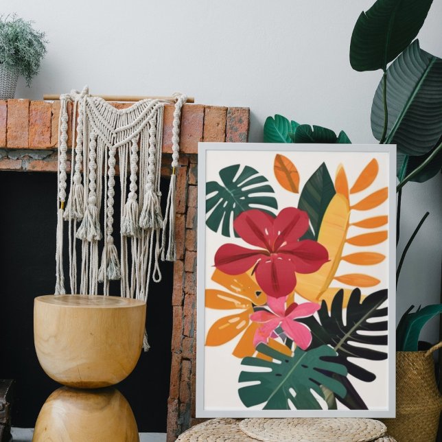 Abstract Tropical Wall Art Home Decor Poster (Creator Uploaded)