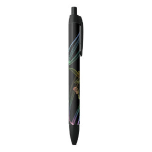 Abstract Trumpet Fractal Black Ink Pen