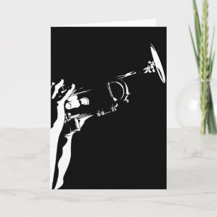 Abstract Trumpet Greeting Card