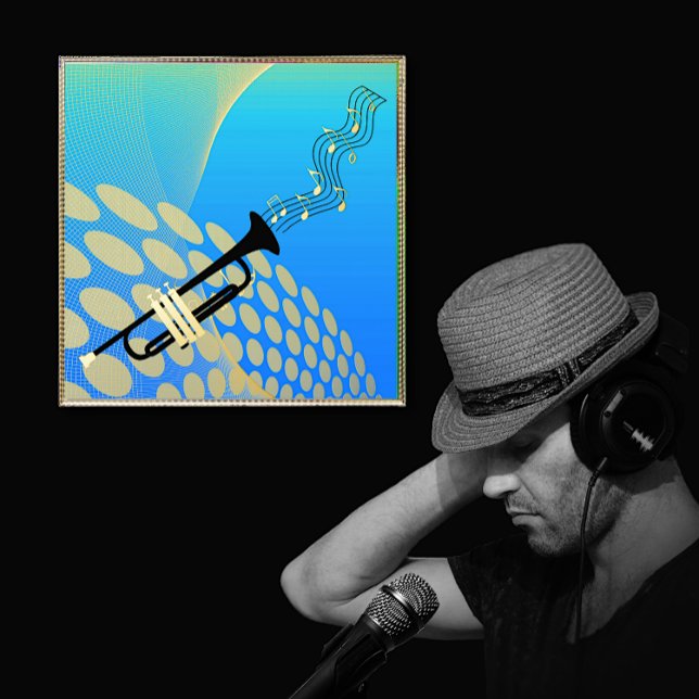 Abstract Trumpet Music Foil Prints (Creator Uploaded)