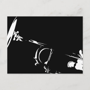 Abstract Trumpet Postcard