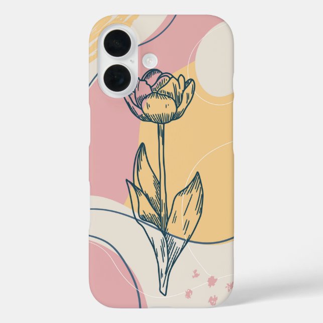 Abstract Tulip Case-Mate iPhone Case (Back)