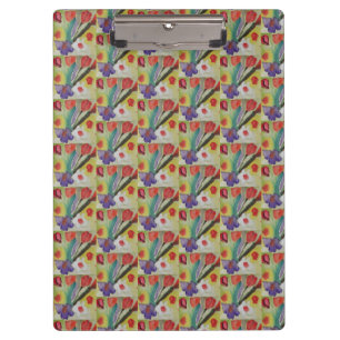 Abstract Tulips & Spring Flowers  Clipboard