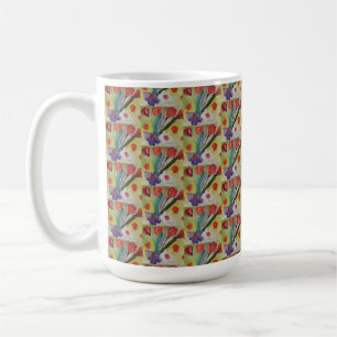 Abstract Tulips & Spring Flowers Coffee Mug