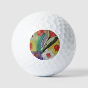 Abstract Tulips & Spring Flowers Golf Balls