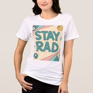 Abstract Tunnel Perspective with Two Figures Tri-Blend Shirt