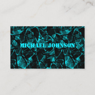 Abstract, turquoise, creative business card