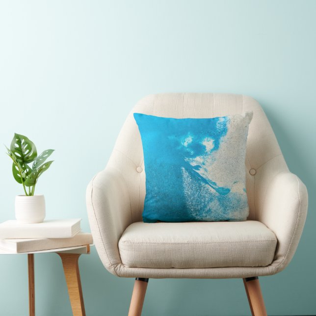 Abstract Turquoise Pattern Cushion (Chair)
