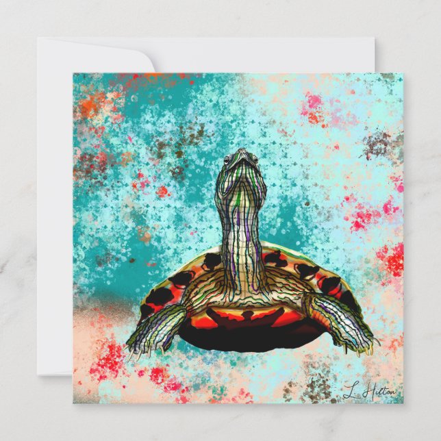 Abstract Turtle Artwork (Front)