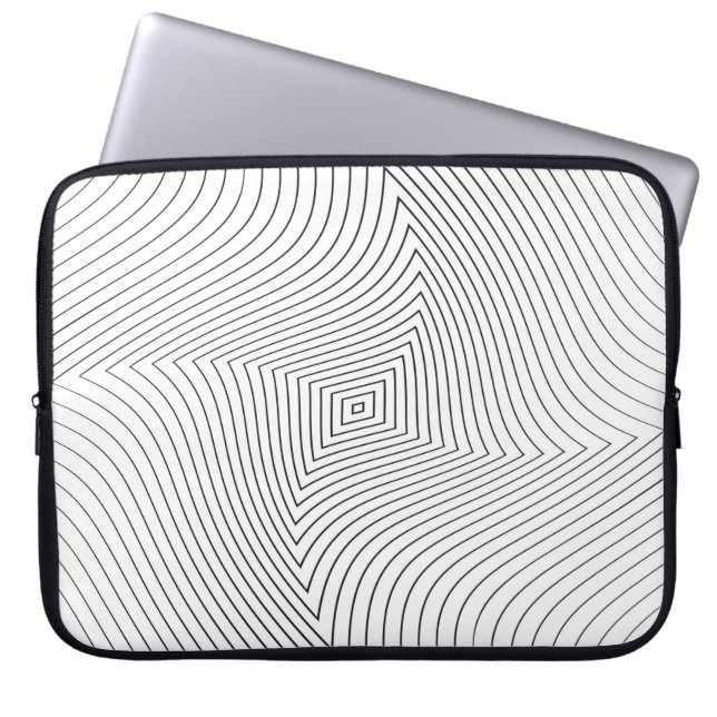 Abstract twisted background. Lines of variable thi Laptop Sleeve (Front)
