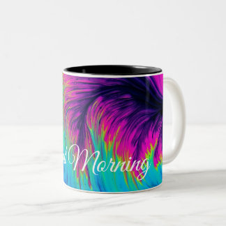 Abstract  Two-Tone coffee mug