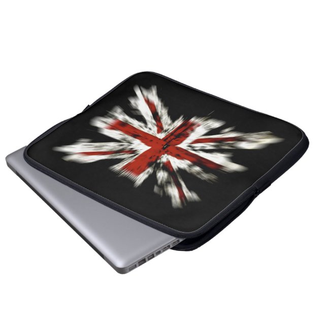 Abstract UK Flag Laptop Sleeve (Front Bottom)