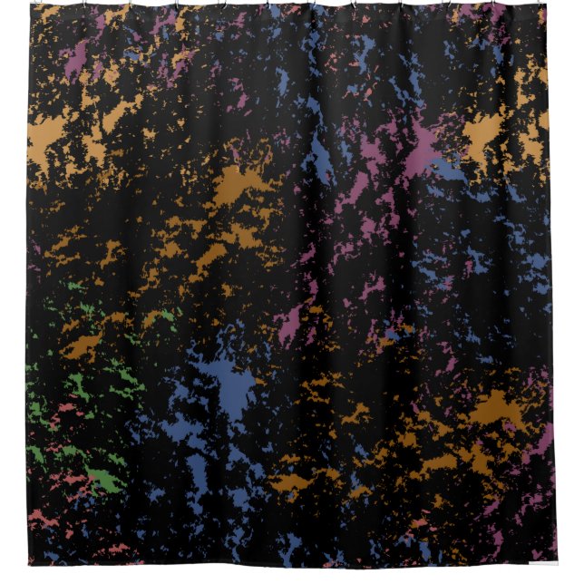 Abstract Uneven Pattern Shower Curtain (Front)