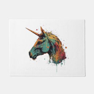 Abstract Unicorn Doormat