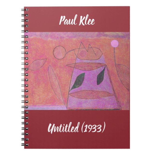 Abstract Untitled Paul Klee Painting Notebook (Front)