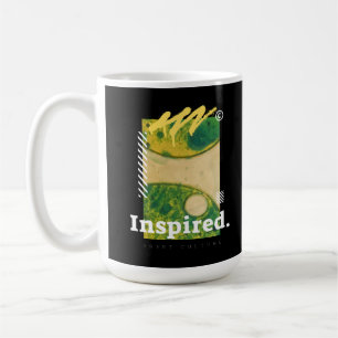Abstract Urban Art Green & Yellow Aesthetic Coffee Mug