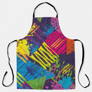 Abstract urban seamless pattern with grunge elemen apron