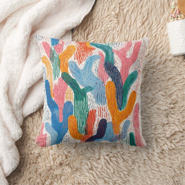 Abstract vector drawing featuring a variety of  cushion (Blanket)