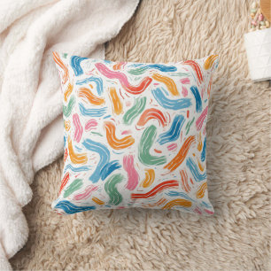 Abstract vector drawing featuring a variety of th cushion