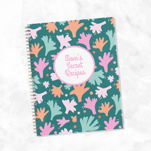 Abstract Veggies Personalised Recipe Notebook