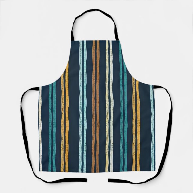 Abstract Vertical Lines pattern Apron (Front)