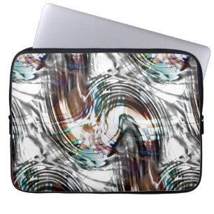Abstract very strange stained or striped typhoon   laptop sleeve