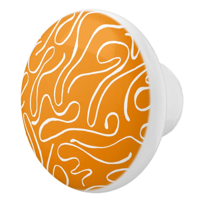 Abstract Vibes Pattern Ceramic Knob (Right)