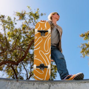 Abstract Vibes Pattern Skateboard