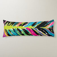 Abstract Vibrant Multicolor Tropical Leaf