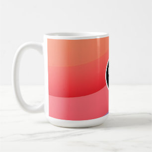 Abstract Vibrant Rainbow Waves   Add your Logo Coffee Mug
