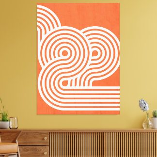 Abstract Vibrant Rhythms Canvas Print