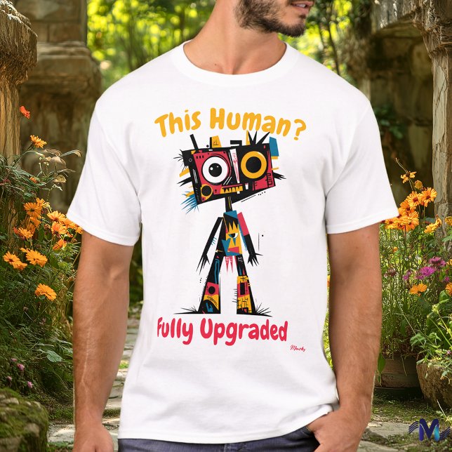 Abstract Vibrant Robot Upgrade T-Shirt (Creator Uploaded)