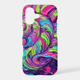 Abstract Vibrant Seashell Spiral iPhone Cases