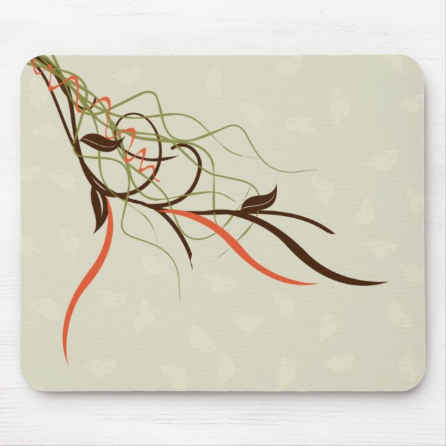 Abstract Vines Mouse Pad (Front)