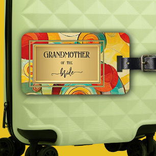Abstract Vintage Art Grandmother Luggage Tag