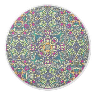 Abstract vintage background ceramic knob