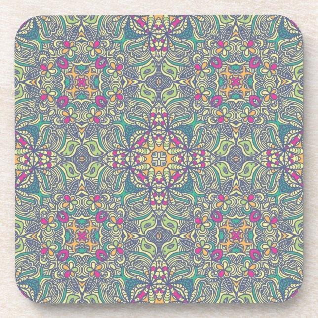 Abstract vintage background coaster (Front)
