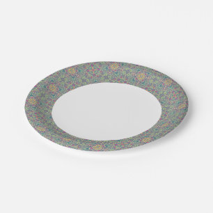 Abstract vintage background paper plate