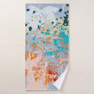 Abstract vintage background with multi-coloured pa bath towel